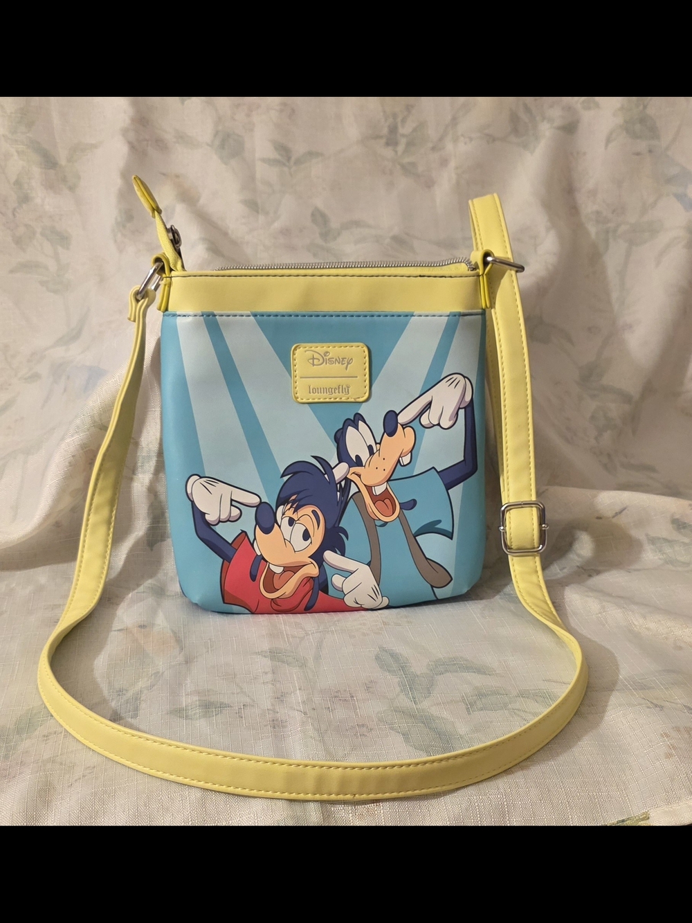 Loungefly Disney A Goofy Movie Max and Goofy Crossbody Passport Bag Perfect Cast